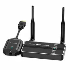 ASIAQUALITY - HDMI Inalámbrico 50 Metros Transmisor Receptor Full HD HDMI VGA