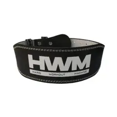 HWM - Cinturón Lumbar Levantamiento De Pesas Cuero Acolchado - Talla L