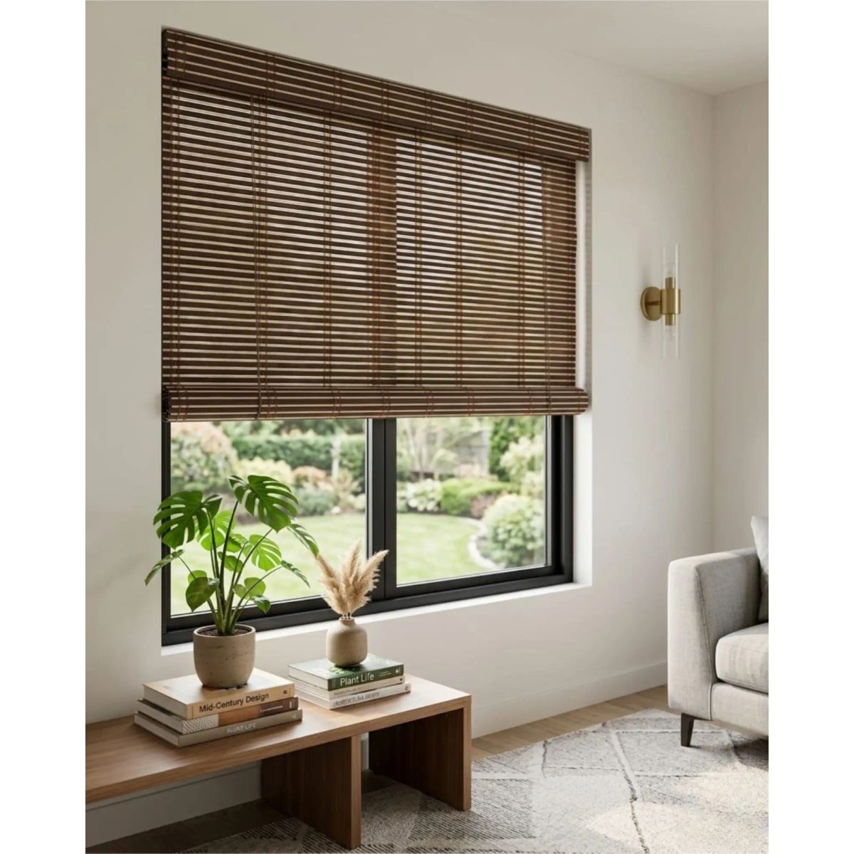 GENERICO - Pack 2 Cortinas 180x180cm Roller De Bambu De Alta Calidad