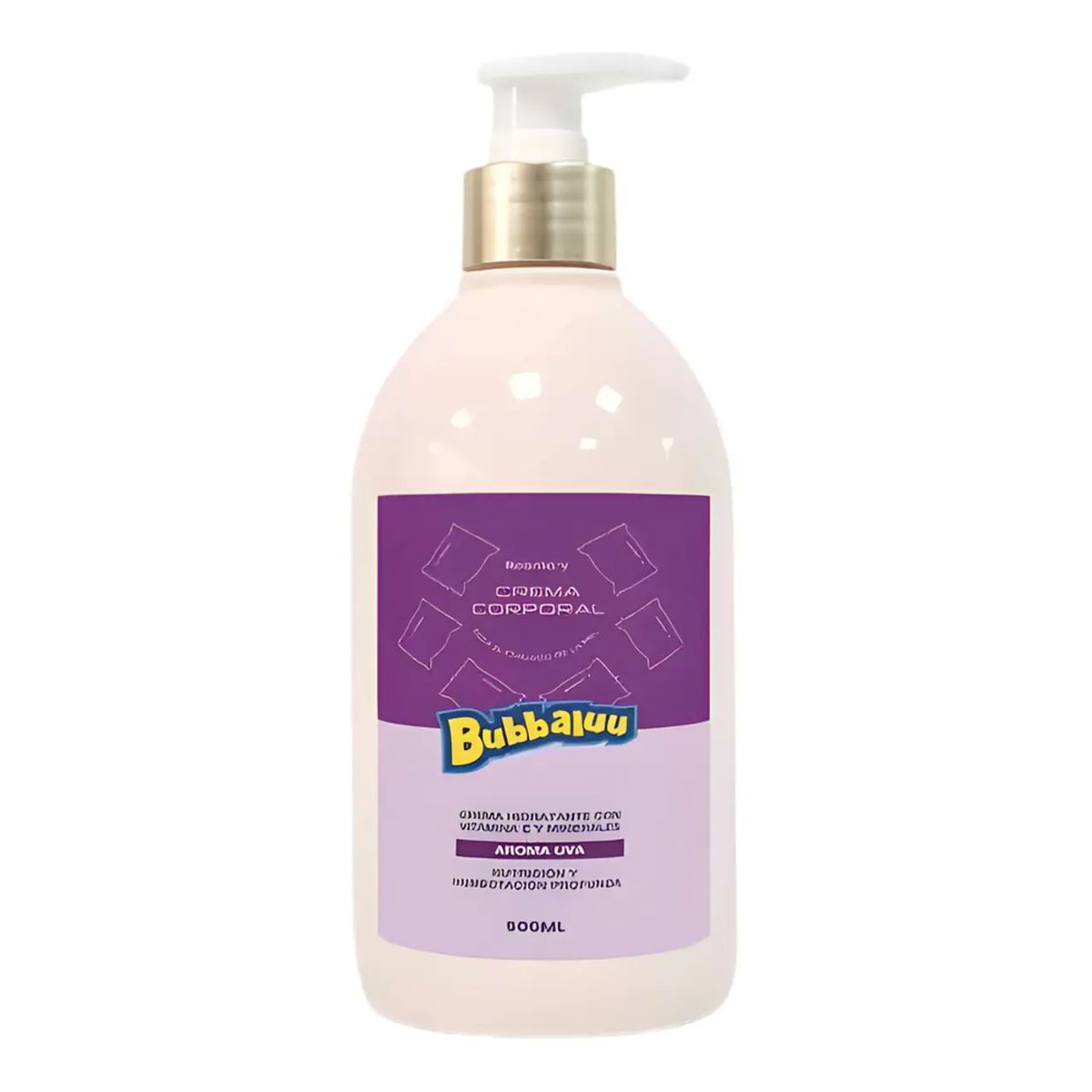 GENERICO - Crema Corporal Hidratante Bubbaluu 500ml - Uva