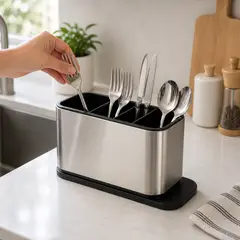GENERICO - Escurridor Cubiertos Cocin Organizador Utensilio Metal Top