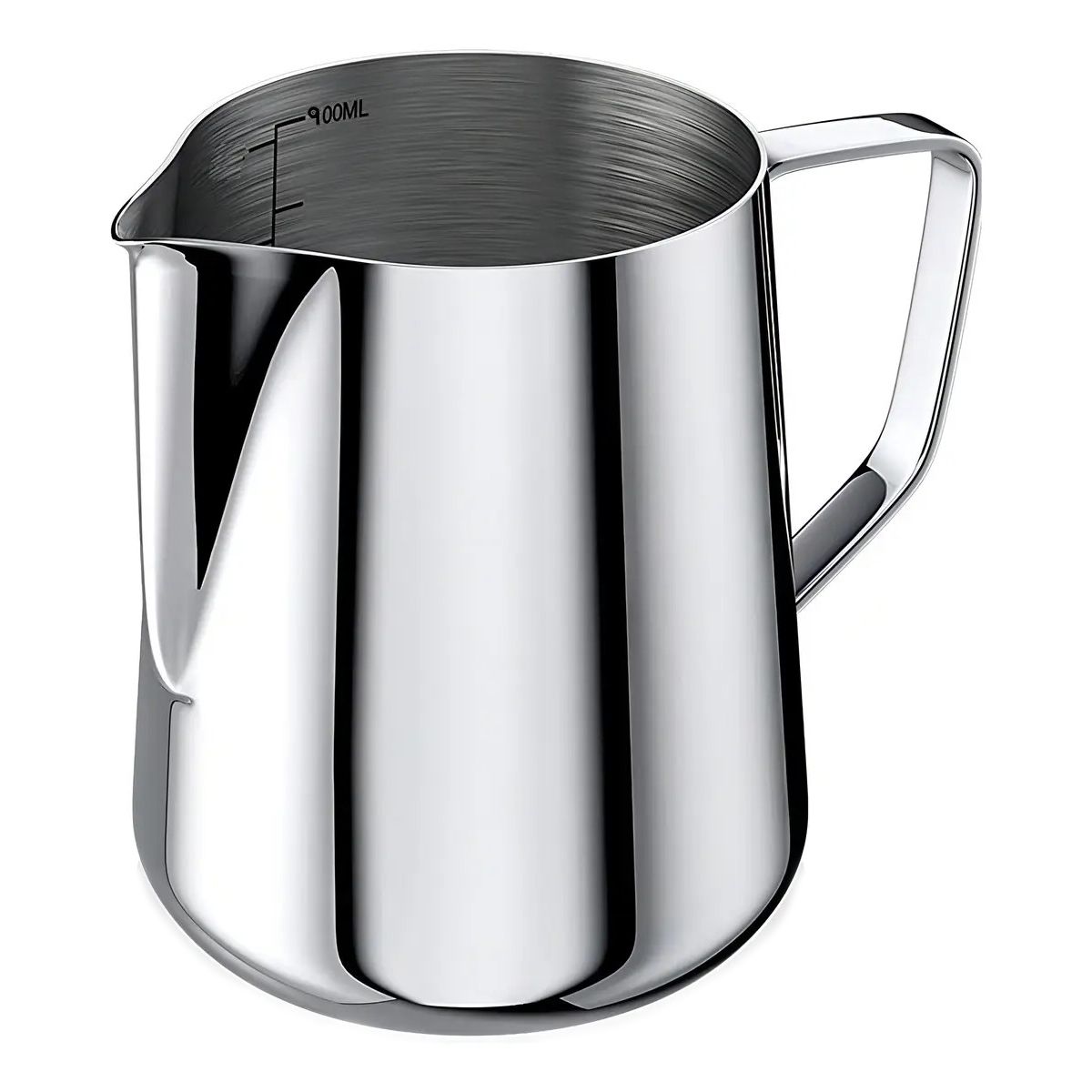 BELKRA - Jarra Espuma Leche Cafe Acero Inox 900 Ml Tazon Barista