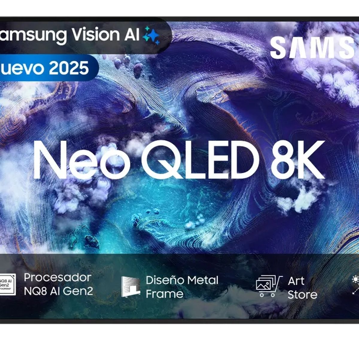 SAMSUNG - 65 Neo QLED Mini Led 8K QN900F Vision AI Smart TV 2025