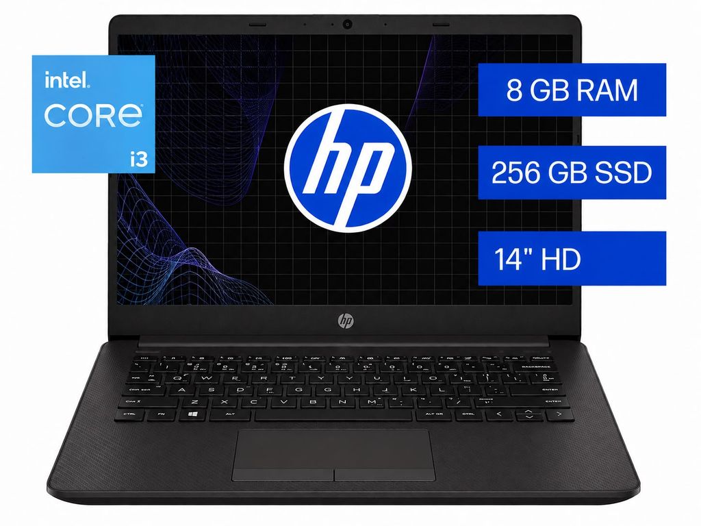 HP NOTEBOOK INTEL CORE I3 8 GB DE RAM Y DISCO SOLIDO