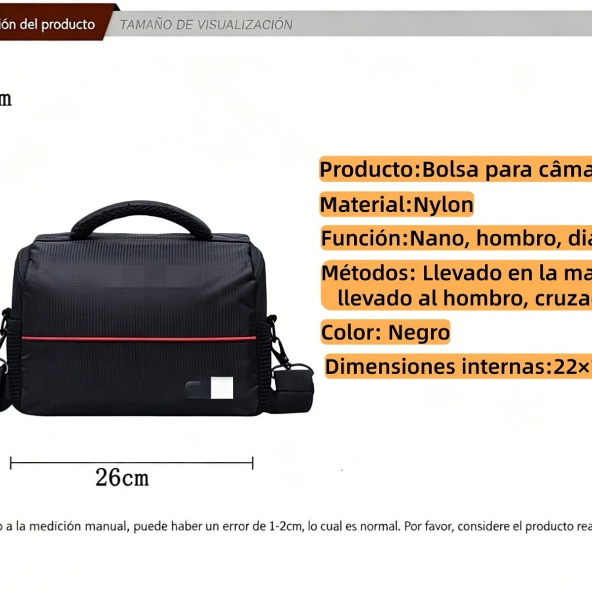KUANGYE - Mochila Bolso Impermeable Exterior Cámara DSLR Profesional Compatible con Canon Nikon Sony Pentax
