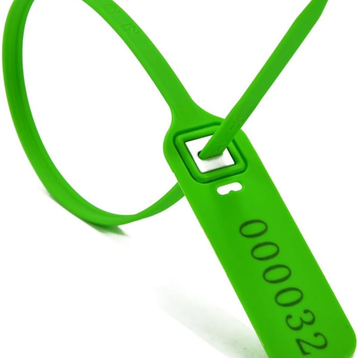 KUANGYE - Sellos Cinchos Precintos Cintillos Seguridad Foliados 100pcs Verde