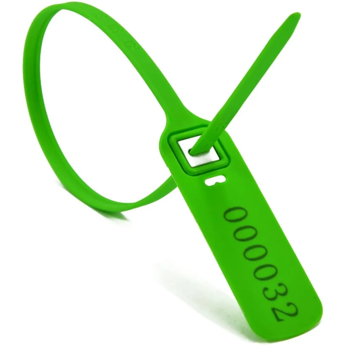 KUANGYE - Sellos Cinchos Precintos Cintillos Seguridad Foliados 100pcs Verde