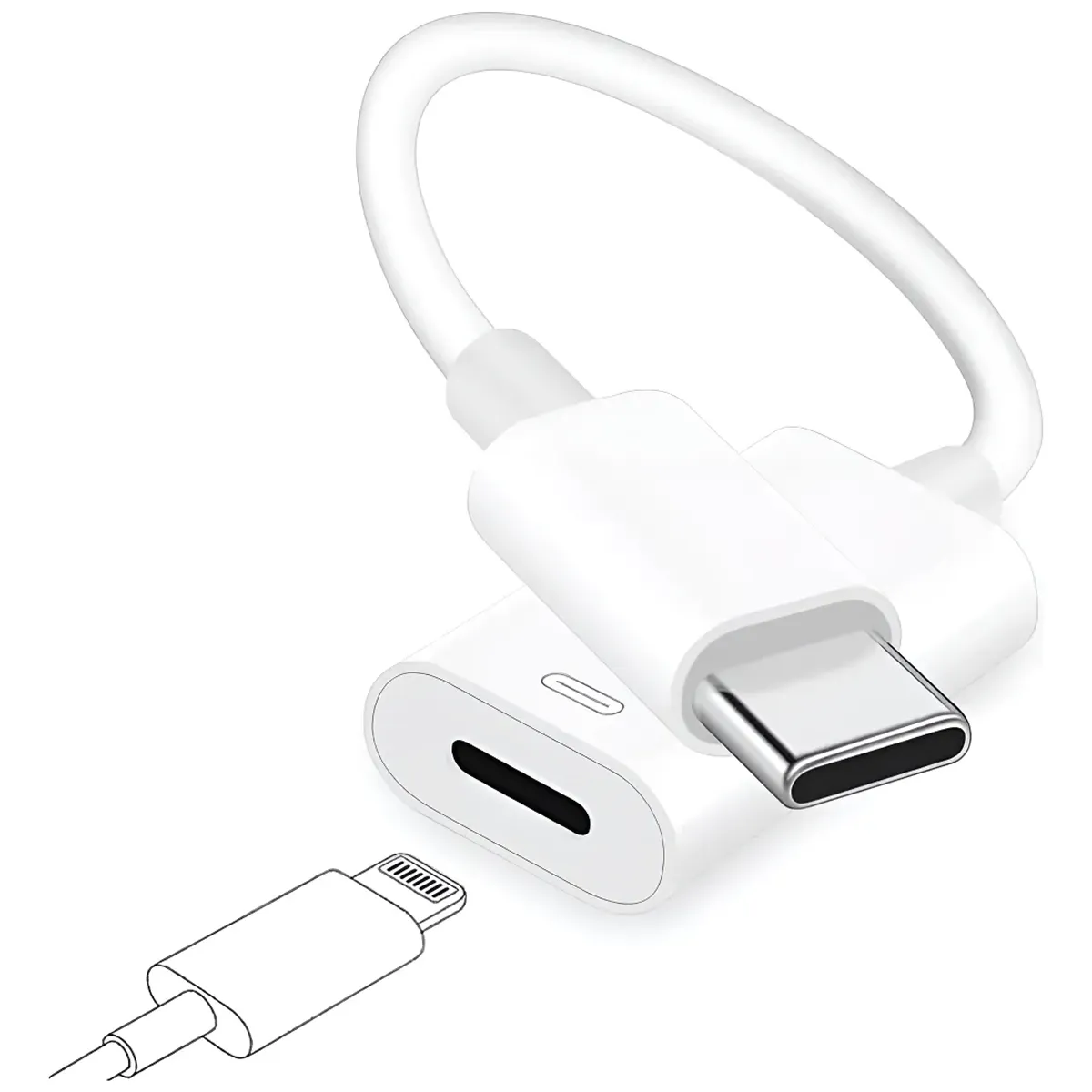 GENERICO - Adaptador Usb Tipo C Audifonos Para Macbook Ipad Iphone 15