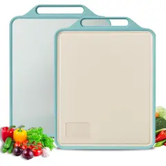 KUANGYE - Tabla Para Picar Para Cortar Doble Lado De Acero Inoxidable