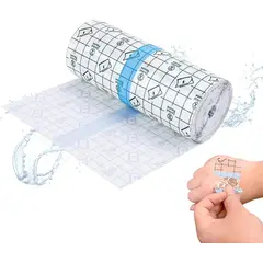 KUANGYE - Apósito Adhesivo Transparente Impermeable para Tatuajes y Cicatrices, Rollo de 20 cm x 1 m