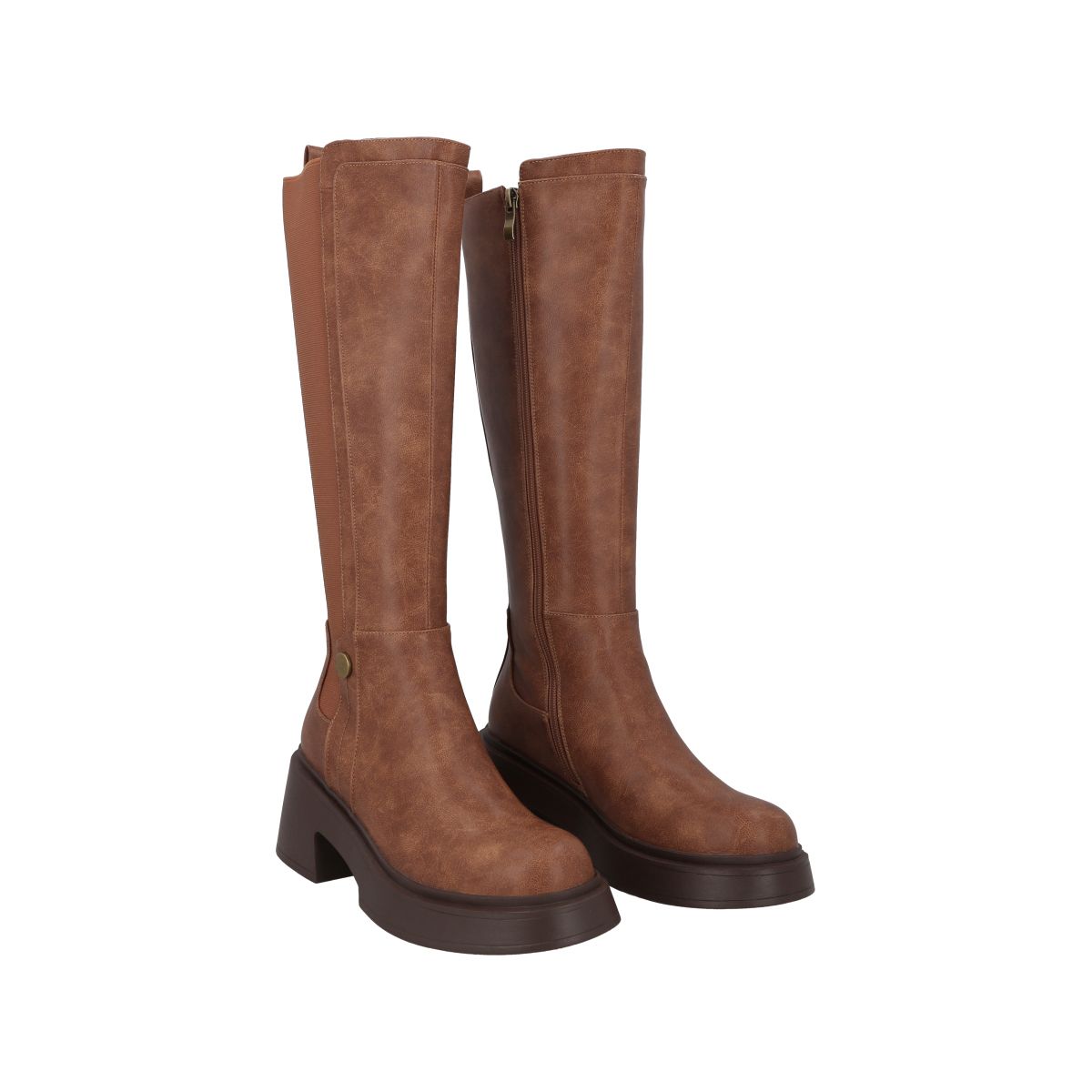 POLICE - Bota Mujer Camel Rou Police