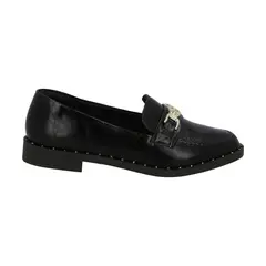 POLICE - Mocasin Mujer Negro/Dorado Antonella