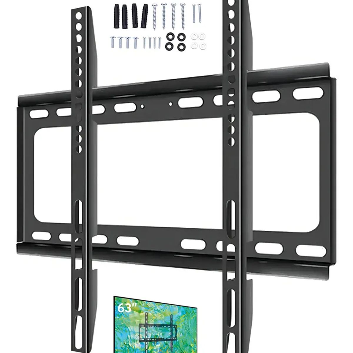 IRM - Soporte Tv Fijo Pared Muro 26 A 63 Pulgadas Smart Tv Base Televisor Reforzado Calidad Pro FIGOIMPORT