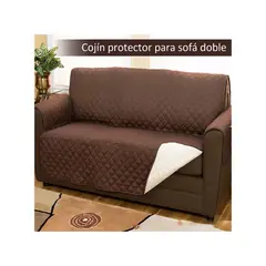 GENERICO - Funda Protectora Acolchada para Sillón 2 Cuerpo Reversible y Lavable