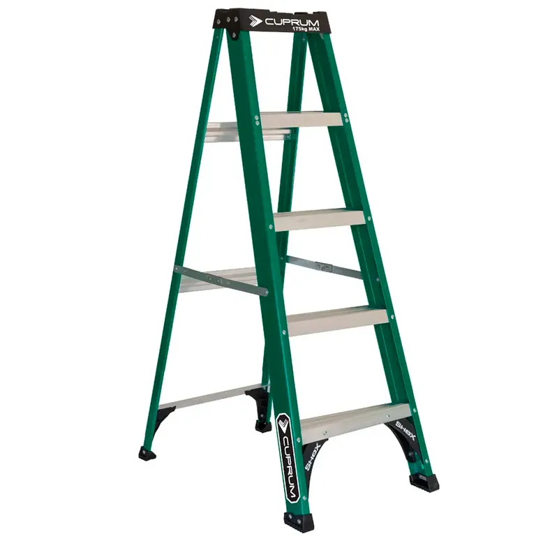 Escalera de Tijera Profesional de Fibra de Vidrio 5P 1.55mts