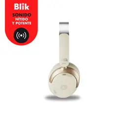 BLIK - Audifonos Bluetooth Aura950 Cancelación De Ruido 72H Cream