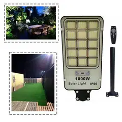 GENERICO - Foco Solar 1000 Watt Alumbrado Exterior Con Poste