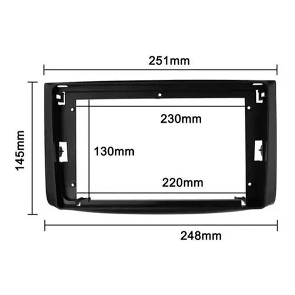 GENERICO - Bisel Adaptador Radio 9 Pulgadas Chevrolet Aveo - captiva 07