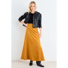 ASH - Falda Lisa Mujer Amarillo