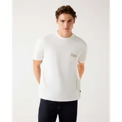 GUESS - Polera Ss Bsc Script Logo Tee Blanco