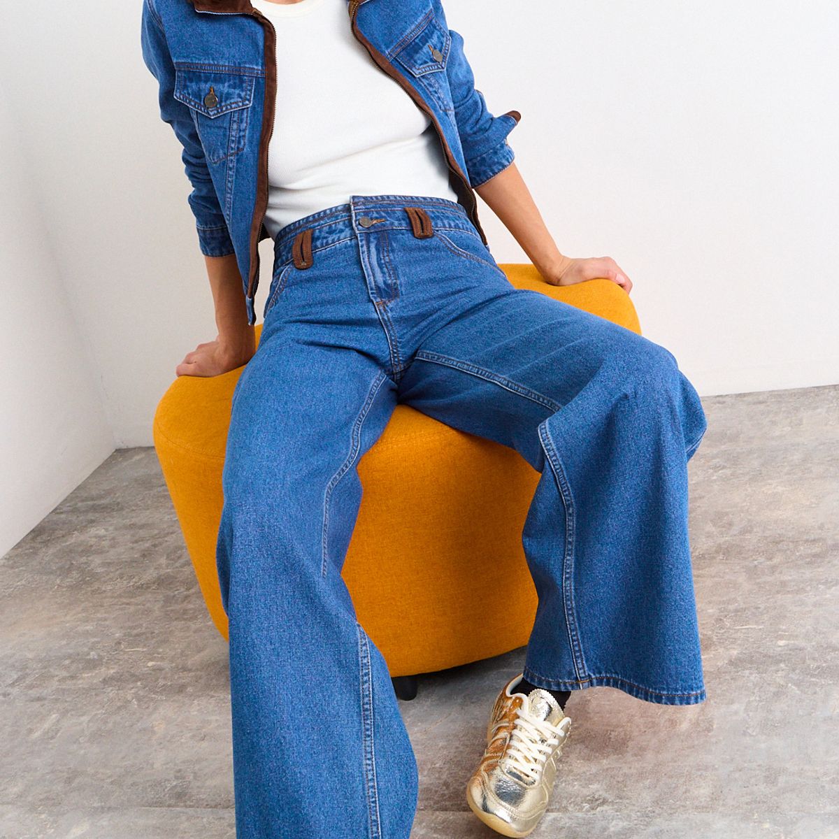 IO - Jeans Liso Mujer Azul Io