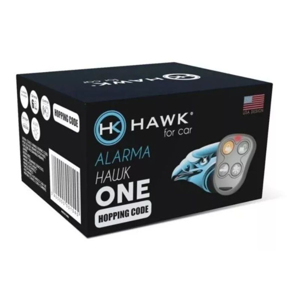 GENERICO - Alarma Auto Hawk Código Variable Alta Calidad