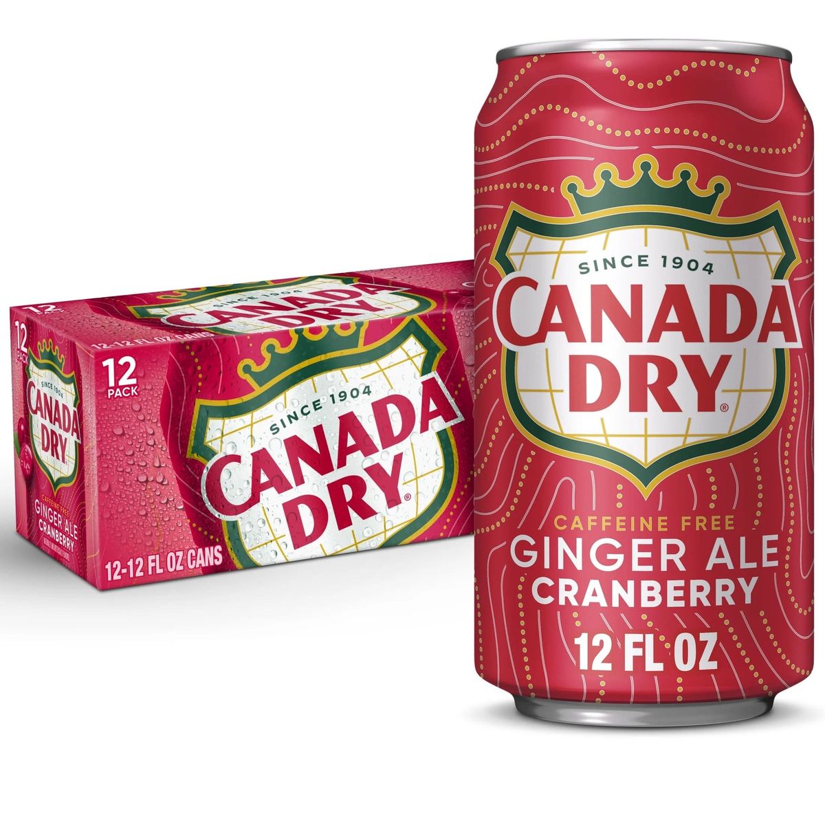 CANADA DRY - Bebidas Ginger Ale Cranberry Lata Canada Dry 12 x 355 ml Kiosclub