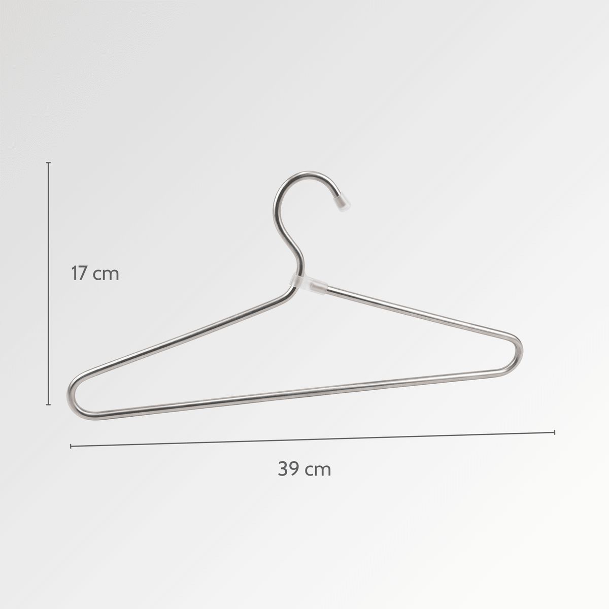 GENERICO - Pack 10 Colgadores Gancho De Ropa Metalicos Plateado Premium