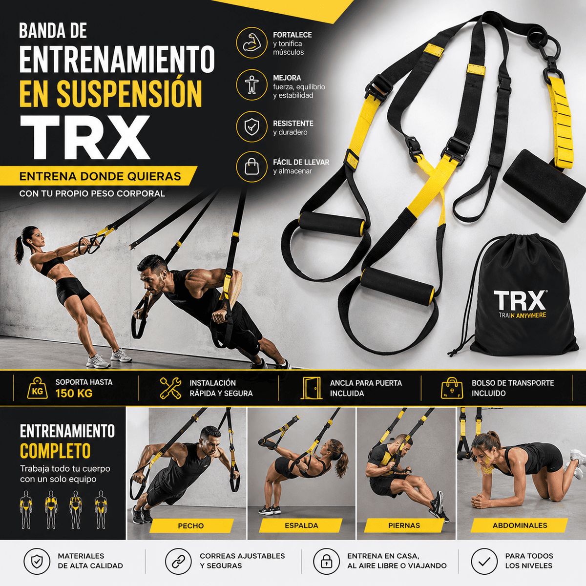 MOVI - Banda de entrenamiento en suspencion TRX