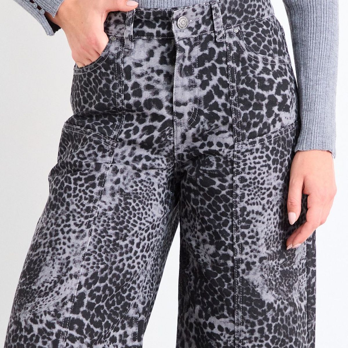 IO - Jeans Fantasia Mujer Gris Io