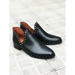 CAMELIA - BOTA GORLERO NEGRA CUERO
