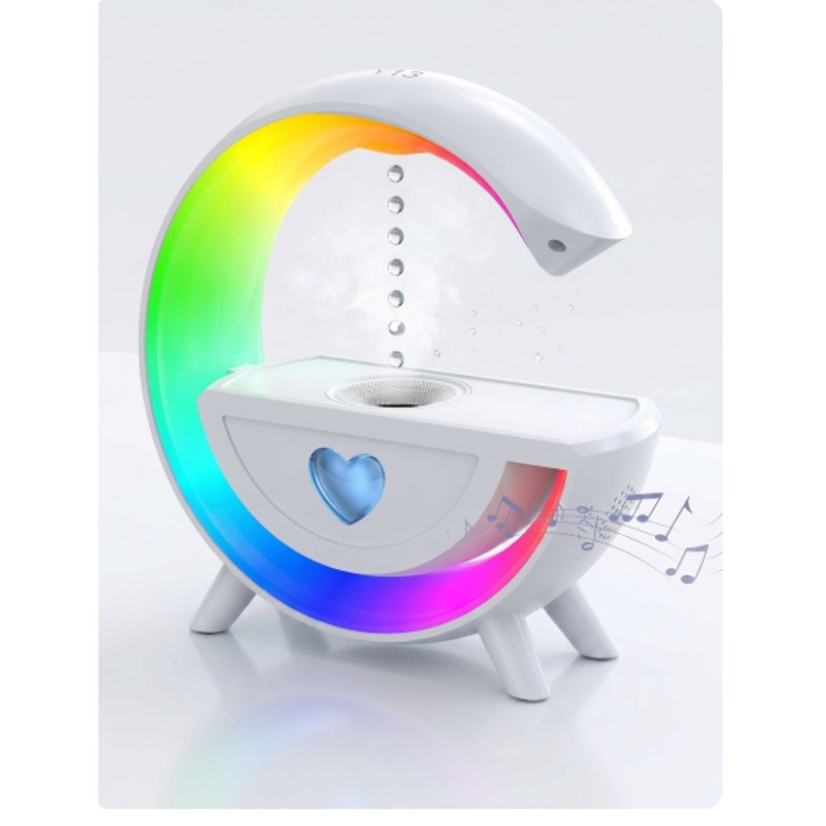 IRM - Lampara RGB Humidificador Antigravedad Bluetooth Parlante Y13 Luz LED Escritorio Aromaterapia