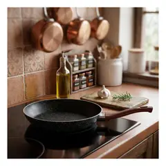 EKOL TACTICA MILITAR - Sartén Wok de Cerámica Hyllis Antiadherente para Inducción 27 cm