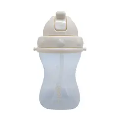 KIDO - BOTELLA ANTIDERRAME COLGANTE AMARILLO TODDLER 280 ML