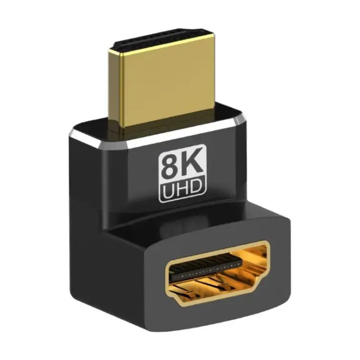 GENERICO - Adaptador Extensor Copla Hdmi 2.1 8k Macho Hembra L 270º BELUG