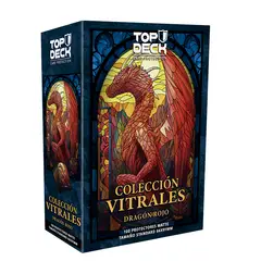 MITOS Y LEYENDAS - Protectores Standard Colección Vitrales - Dragón Rojo