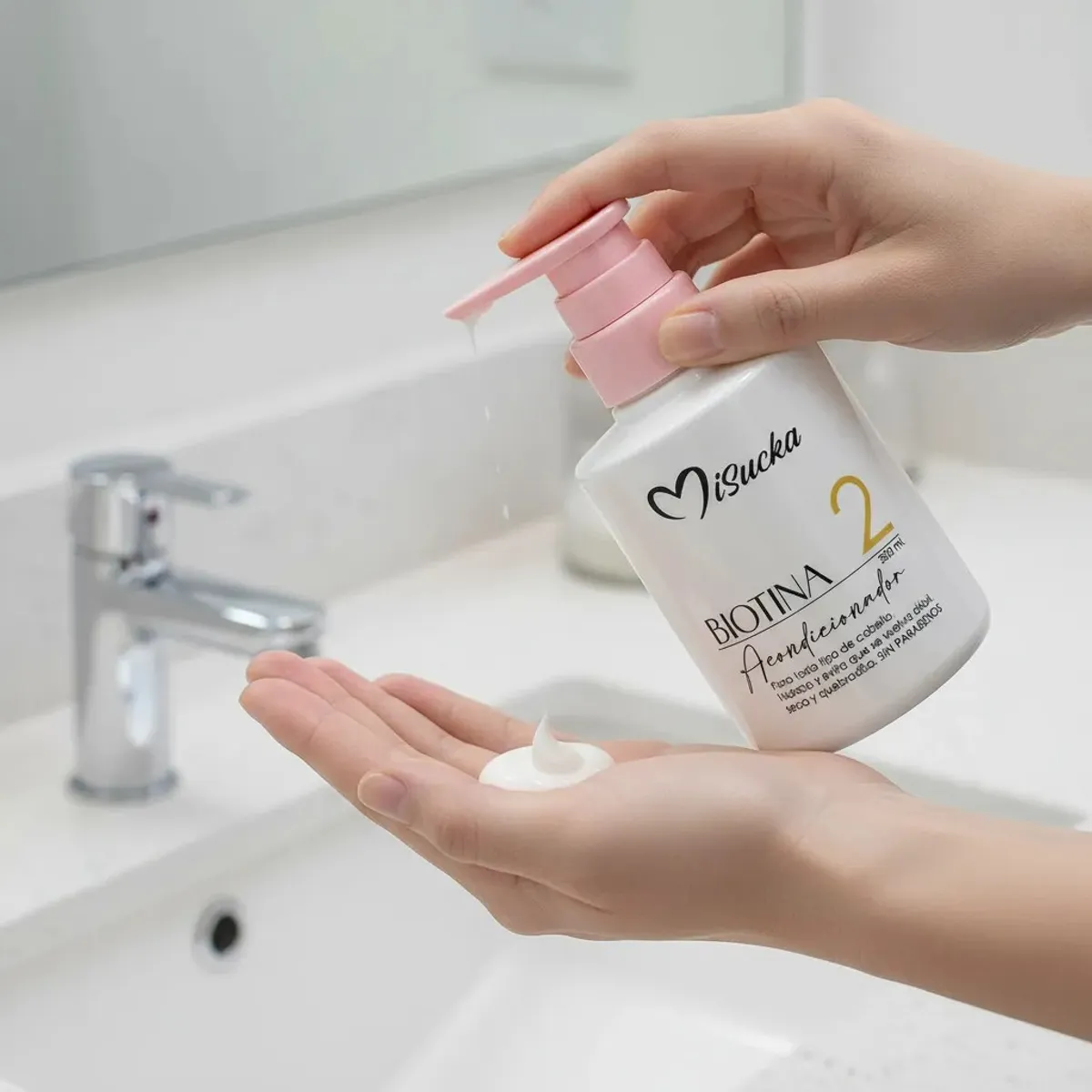 GENERICO - Pack 3 Acondicionador Misucka con Biotina de 900ml