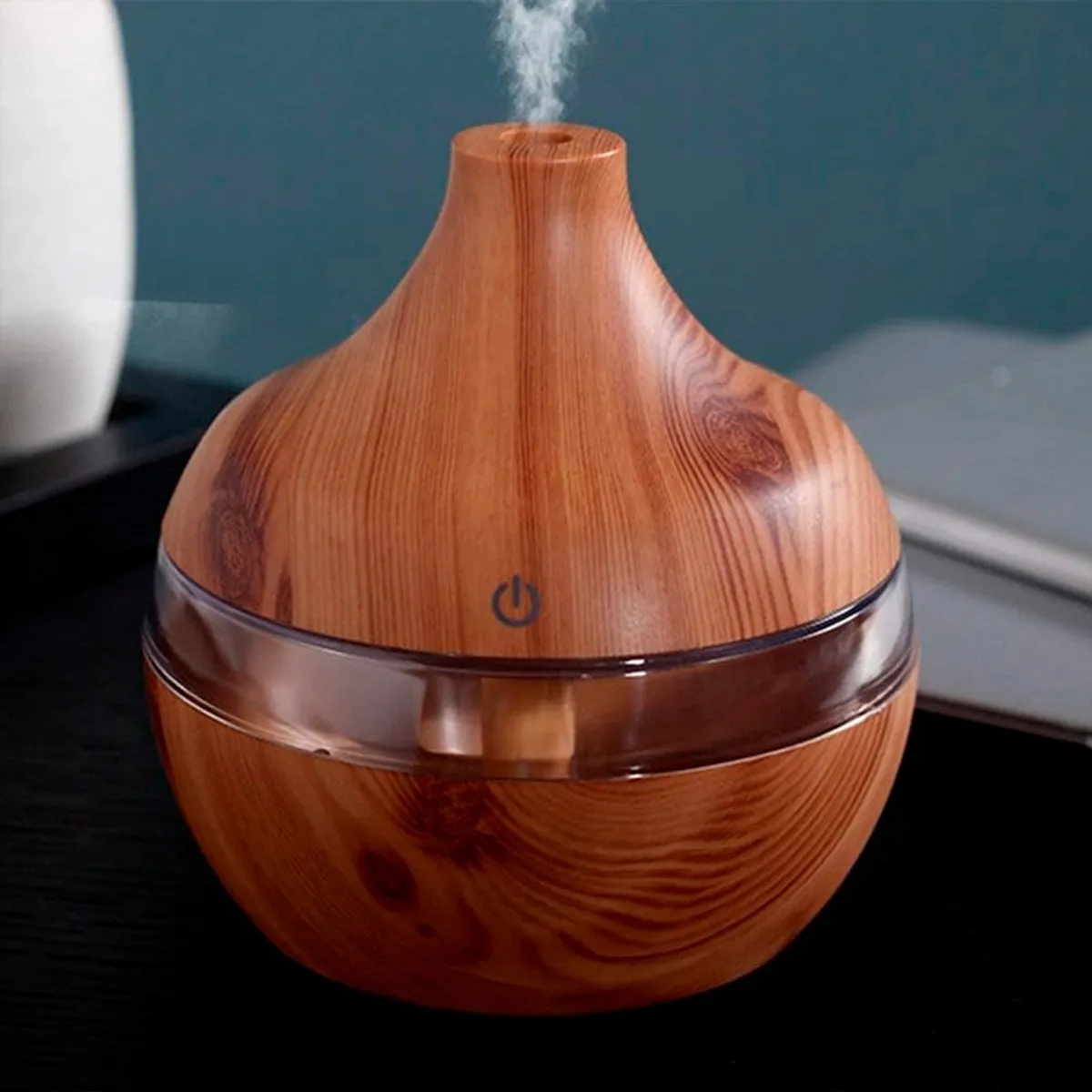 GENERICO - Humificador Difusor De Aroma Multifuncional De Madera Clara