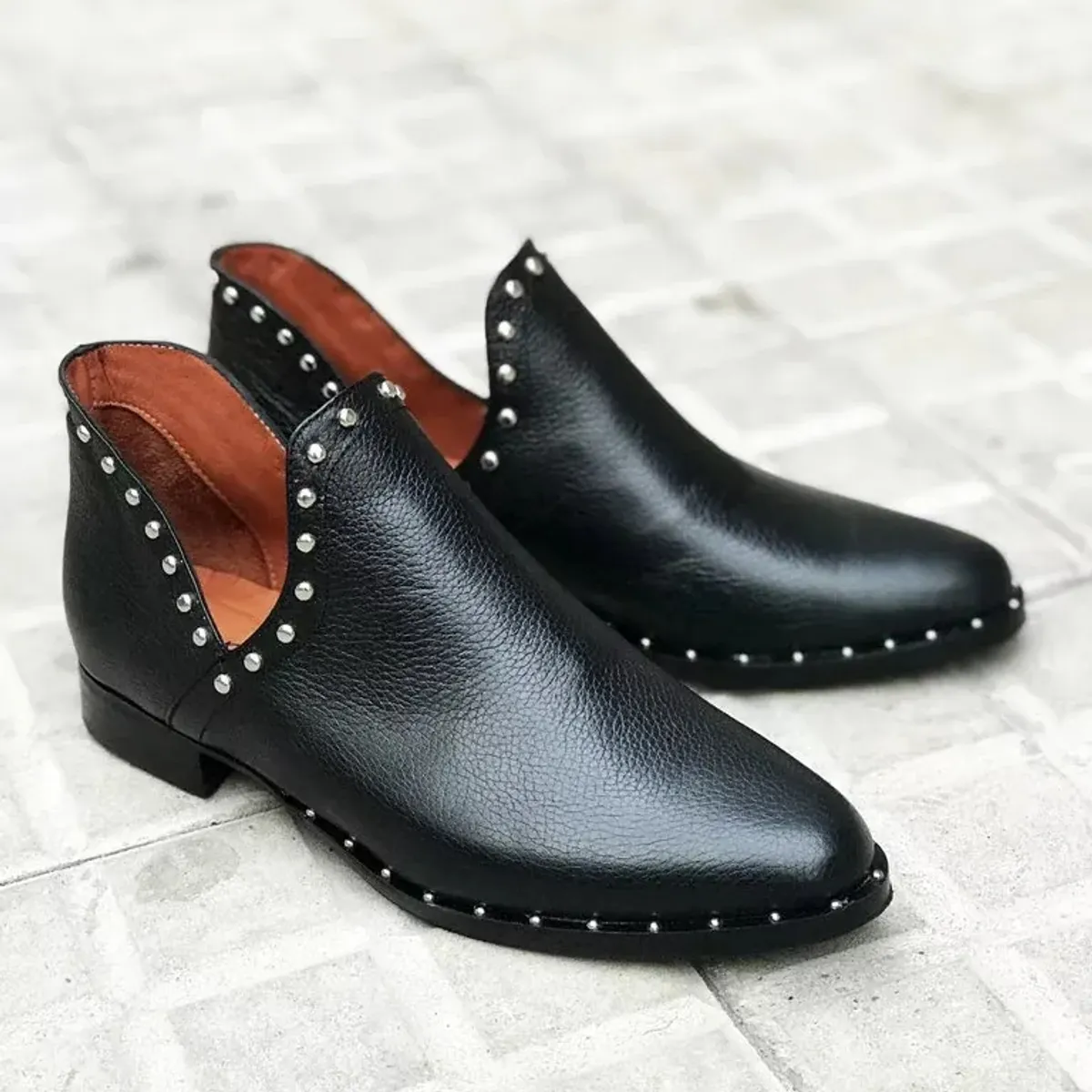 CAMELIA - BOTA GORLERO NEGRA CUERO