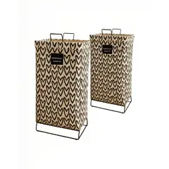 GENERICO - SET DE CANASTOS DE ROPA 36CMX59CM CON DISEÑO DE CORAZONES