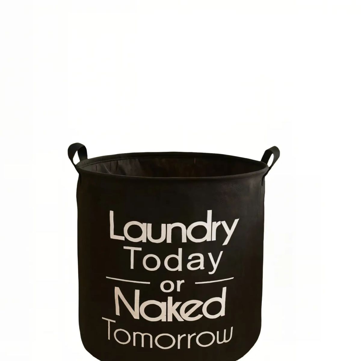 GENERICO - CANASTO DE ROPA 45CMX50CM COLOR NEGRO