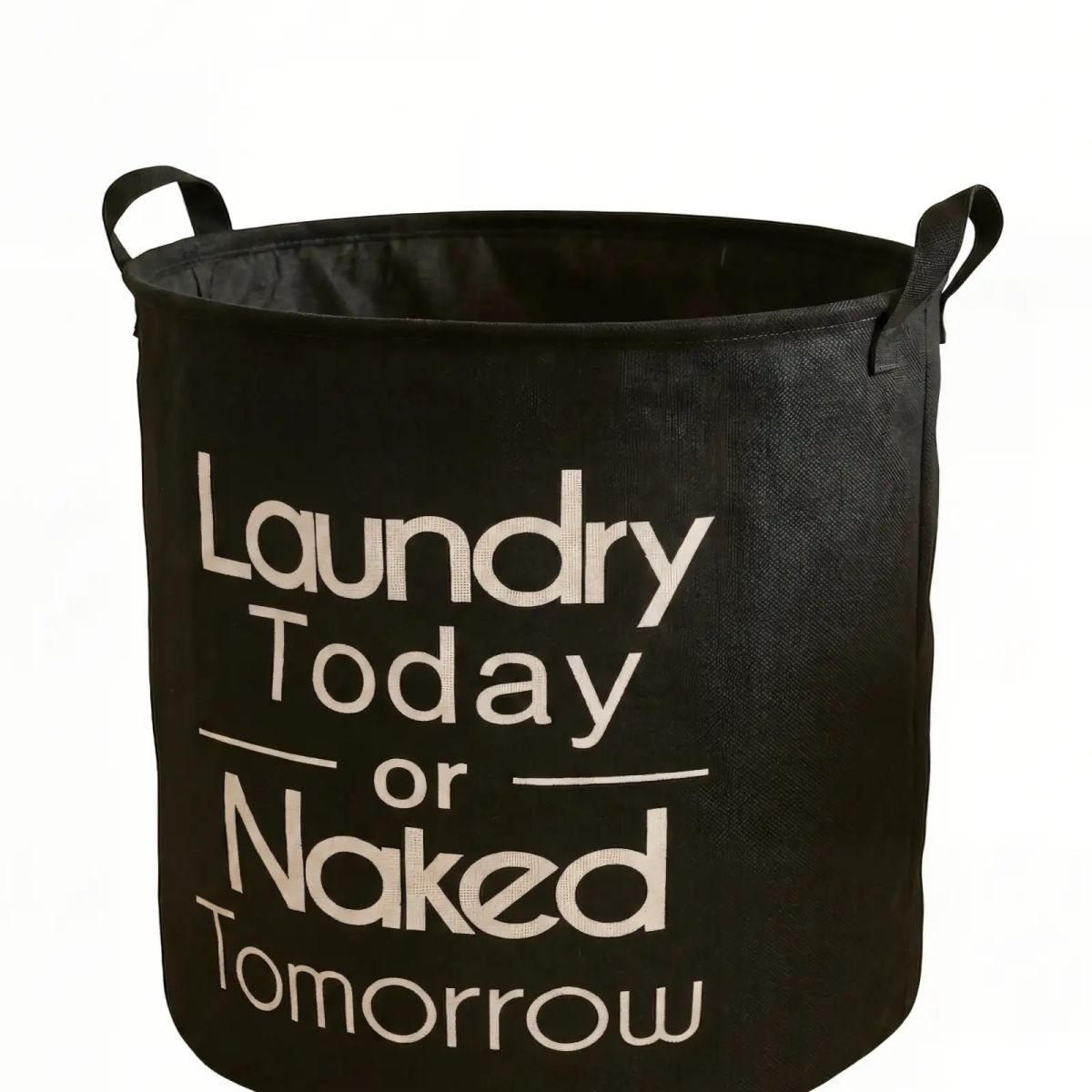 GENERICO - CANASTO DE ROPA 45CMX50CM COLOR NEGRO
