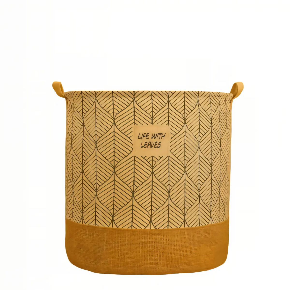 GENERICO - CANASTO DE YUTE PARA ROPA 40CMX50CM CON DISEÑO 3