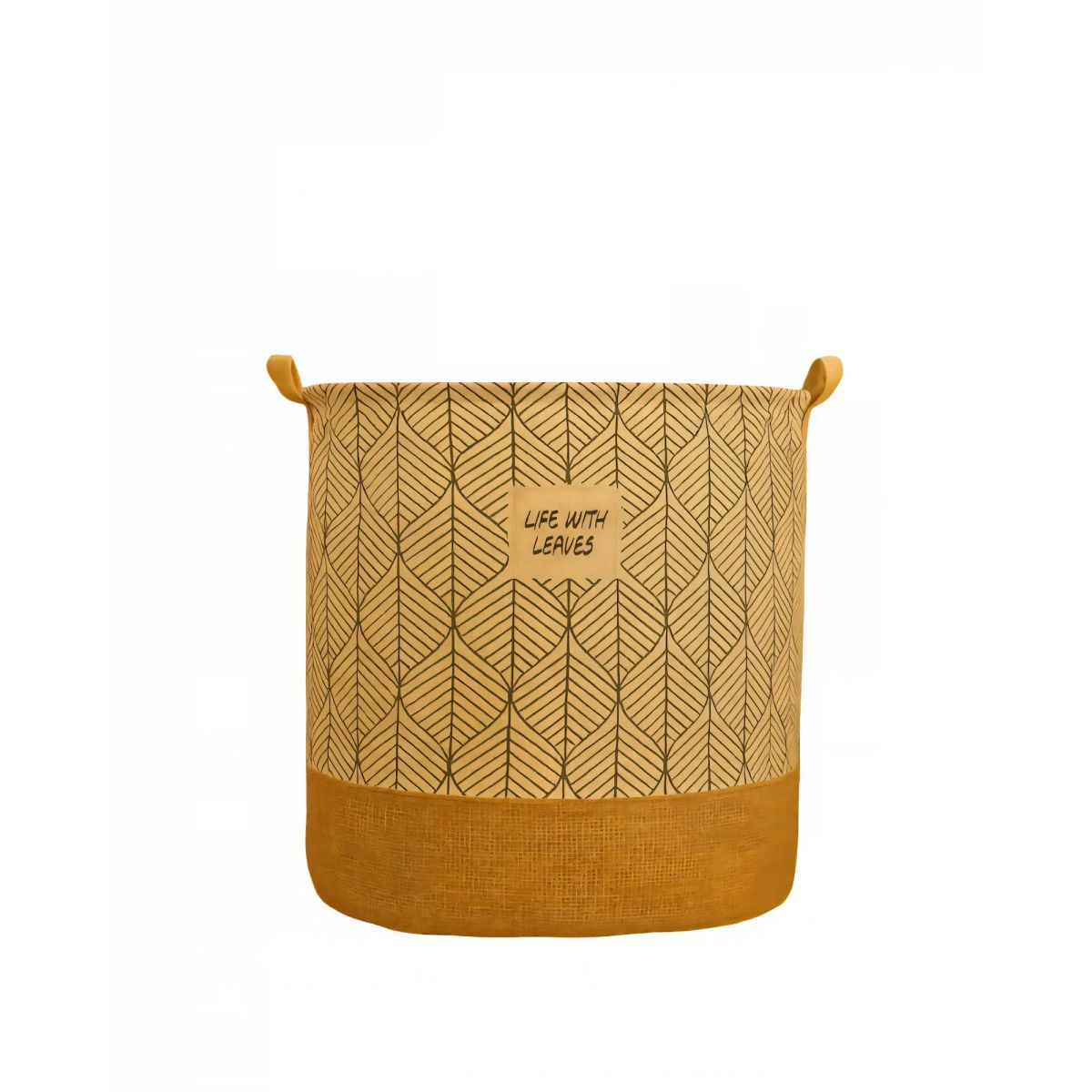 GENERICO - CANASTO DE YUTE PARA ROPA 40CMX50CM CON DISEÑO 3