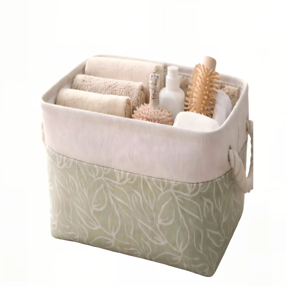 GENERICO - SET DE 4 CANASTO ORGANIZADOR 33CMX20CMX20CM COLOR VERDE