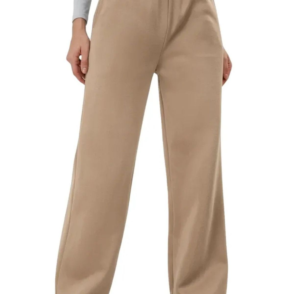 LOOK SHOP - Pantalón Jogger Mujer Recto Forro Interior Corderito. Grueso 8675