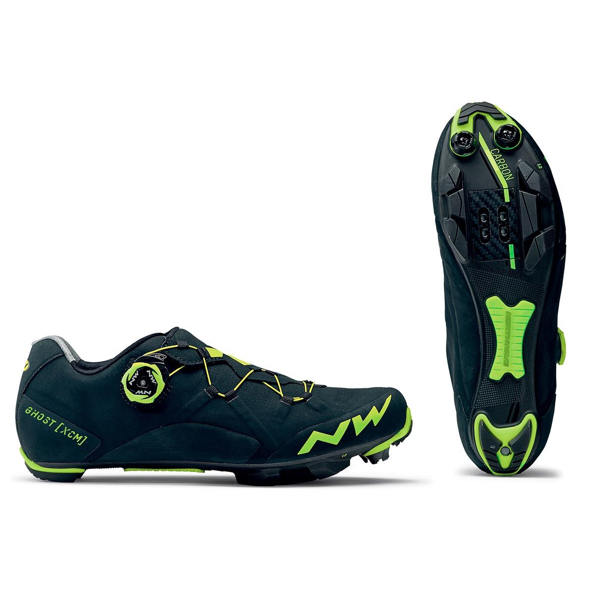 360 - Zapatillas Ciclismo Mtb XC Northwave® Ghost XCM Blackcarbon