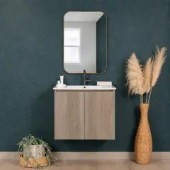 STRETTO - Mueble Vanitorio Completo Mince Lenga 70x46x50 cm sin Cubierta