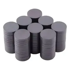 GENERICO - Pack 50 imanes magnéticos 10 mm manualidades gris
