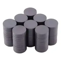 GENERICO - Pack 100 imanes 15 mm manualidades gris